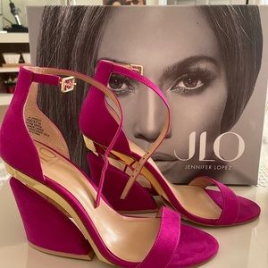 JLo Hot Pink Sandals